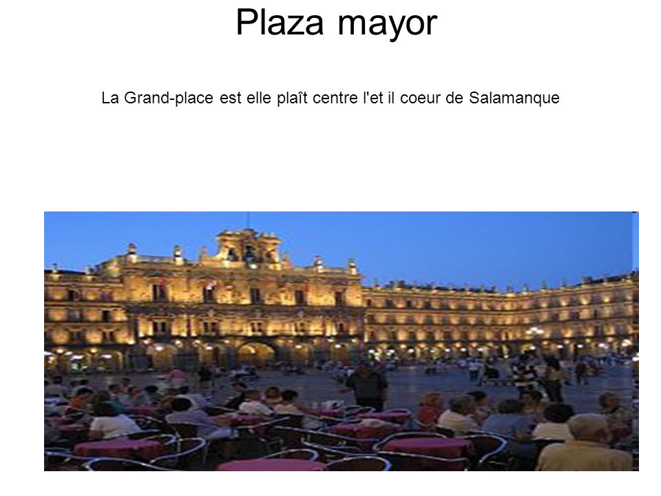 La Grand-place est elle plaît centre l et il coeur de Salamanque