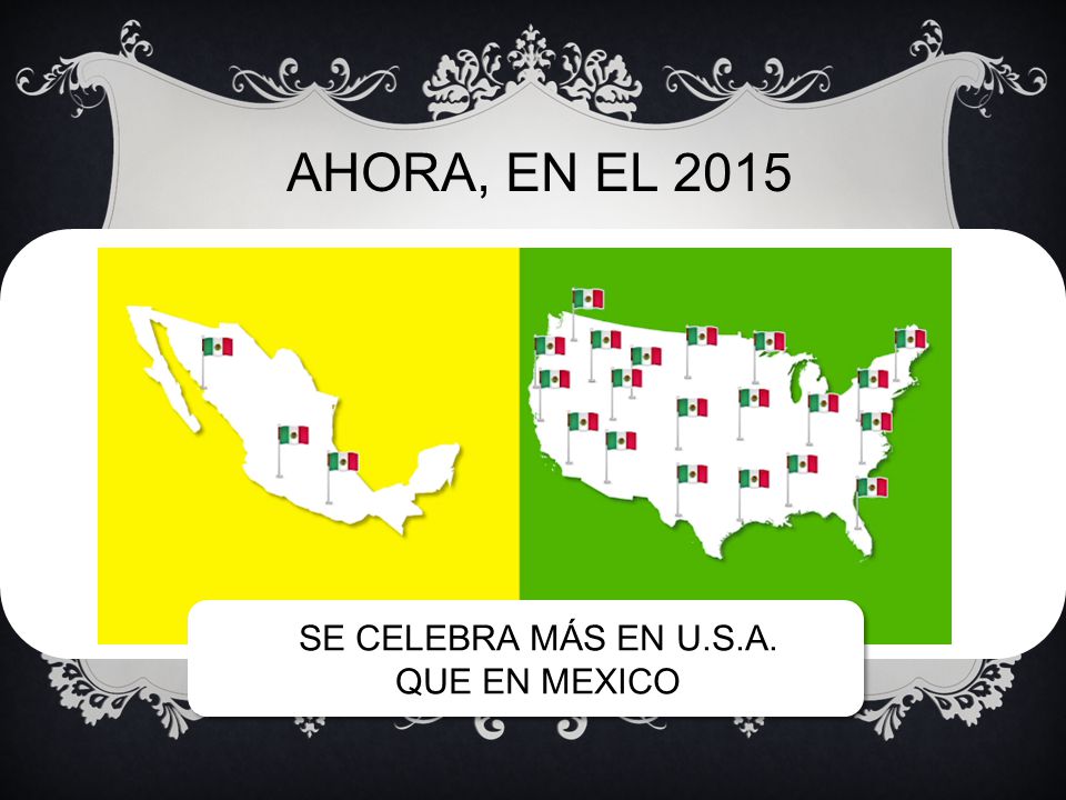 AHORA, EN EL 2015 SE CELEBRA MÁS EN U.S.A. QUE EN MEXICO