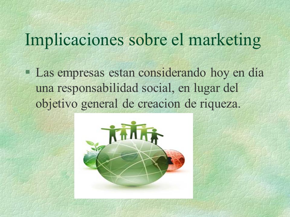 Implicaciones sobre el marketing