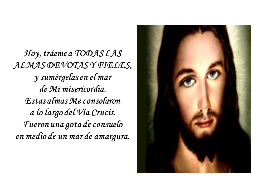 Hoy, tráeme a TODAS LAS ALMAS DEVOTAS Y FIELES, y sumérgelas en el mar