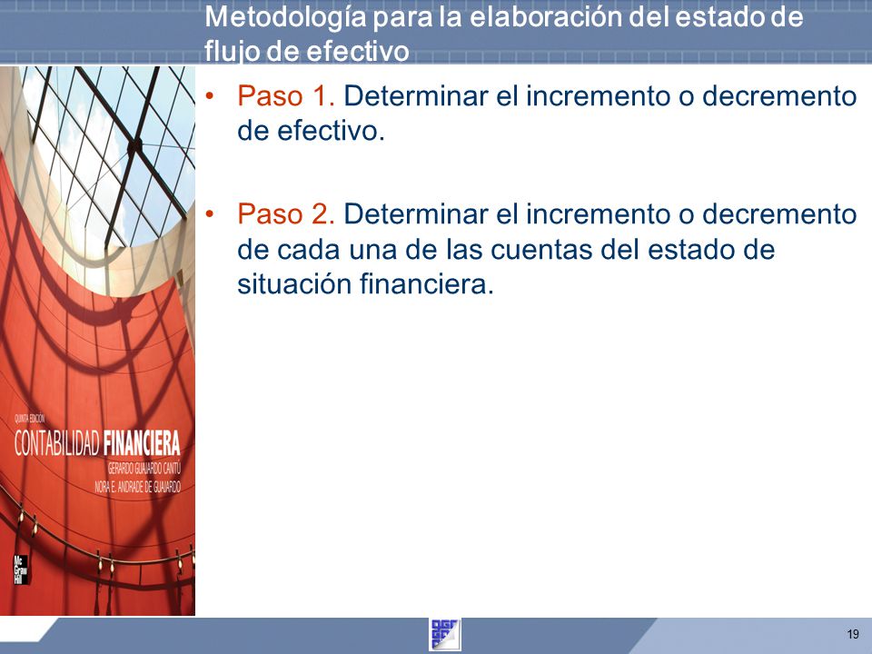 Metodología para la elaboración del estado de flujo de efectivo