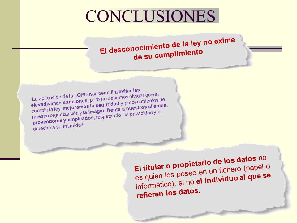 El desconocimiento de la ley no exime de su cumplimiento