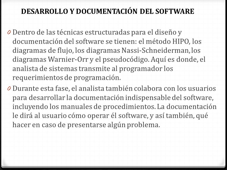 DESARROLLO Y DOCUMENTACIÓN DEL SOFTWARE