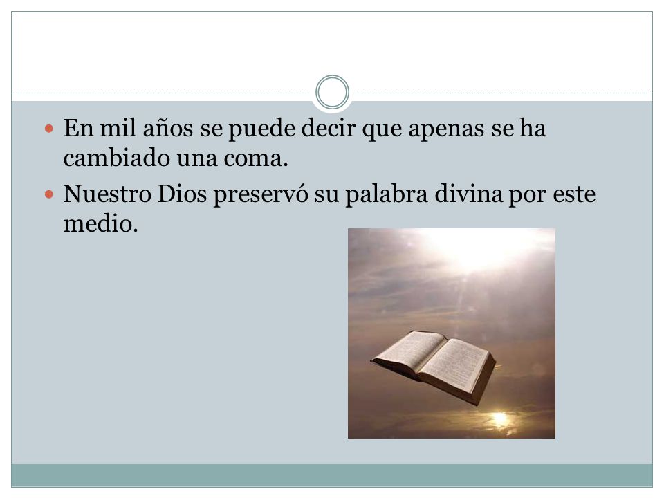En mil años se puede decir que apenas se ha cambiado una coma.