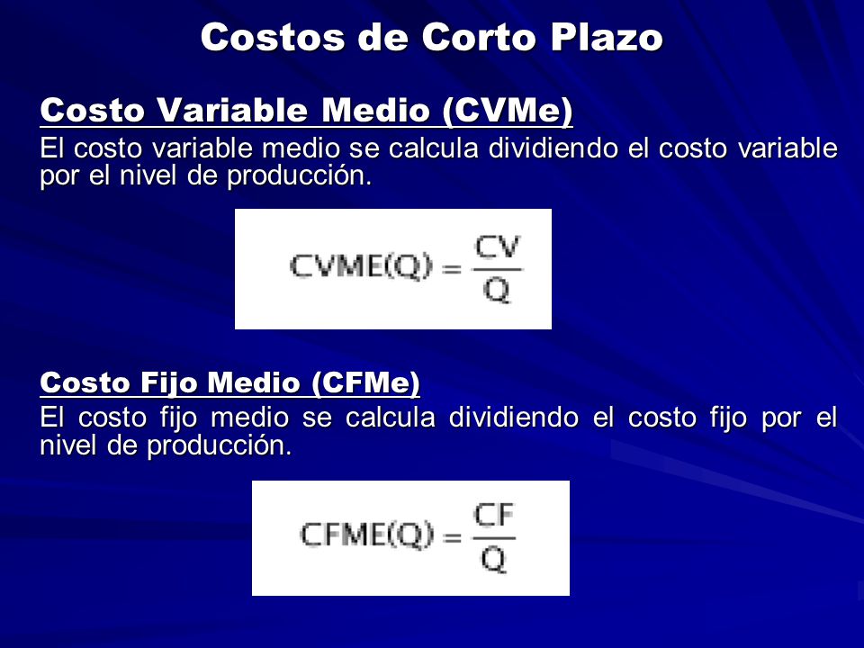 UNIDAD 6 TEORÍA DE LOS COSTOS DE PRODUCCIÓN. - ppt video online descargar