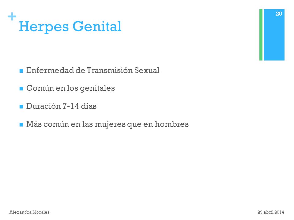 Herpes Genital Enfermedad de Transmisión Sexual Común en los genitales