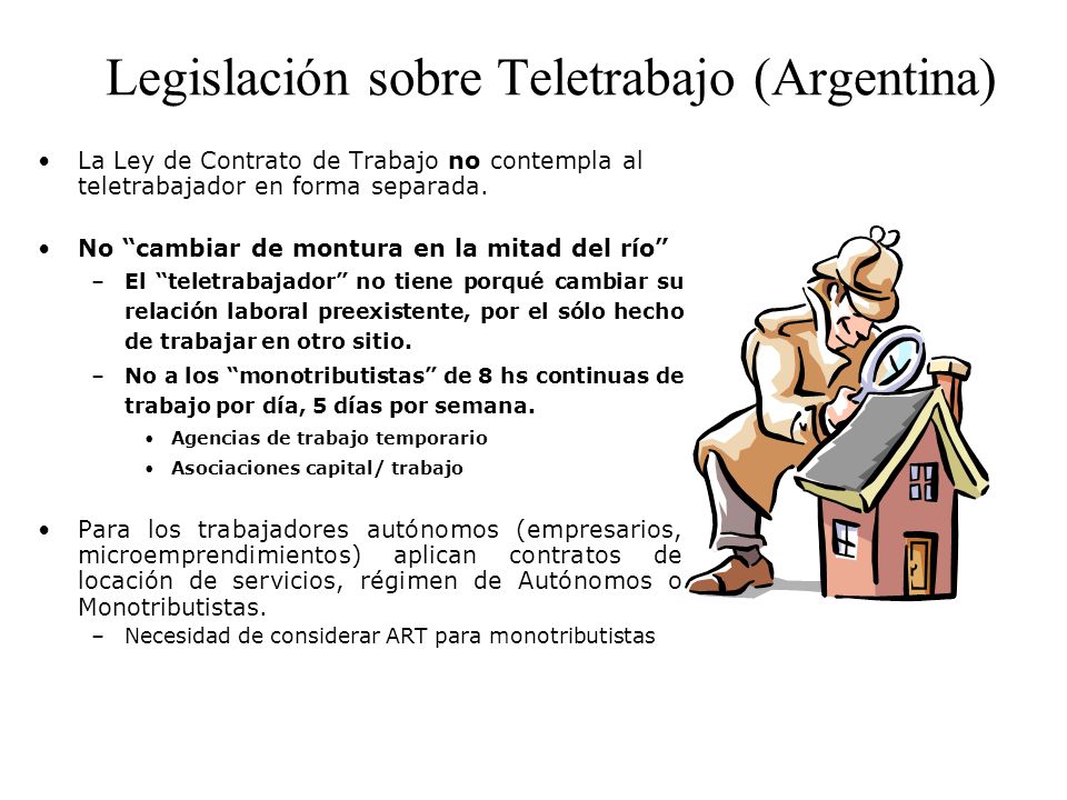 Legislación sobre Teletrabajo (Argentina)