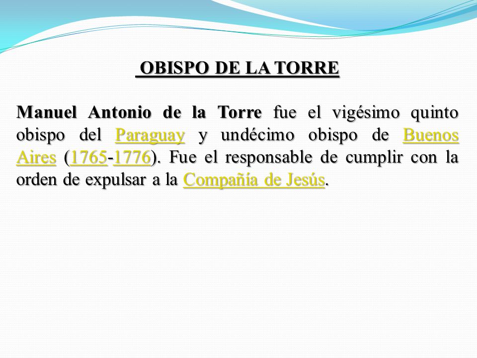 OBISPO DE LA TORRE