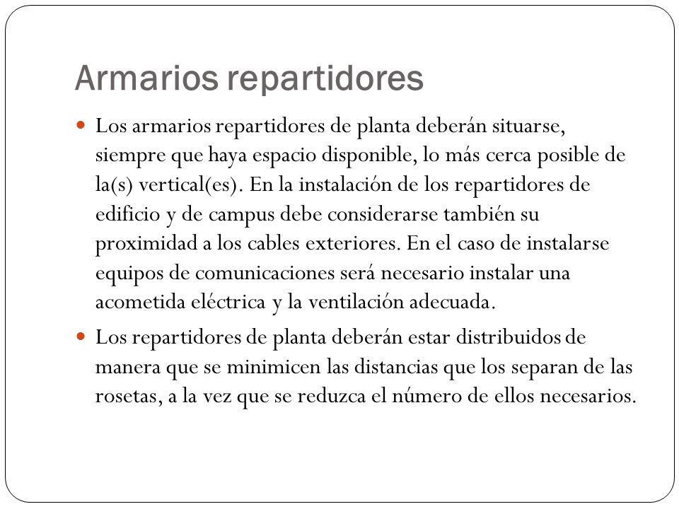 Armarios repartidores