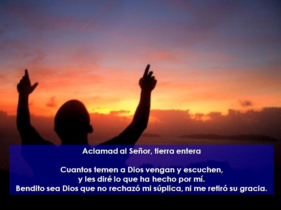 Aclamad al Señor, tierra entera