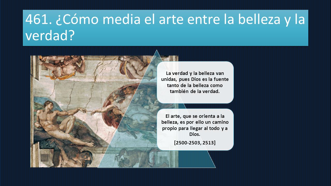 461. ¿Cómo media el arte entre la belleza y la verdad
