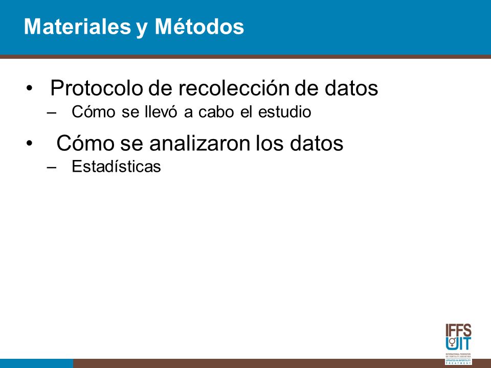 Protocolo de recolección de datos Cómo se analizaron los datos