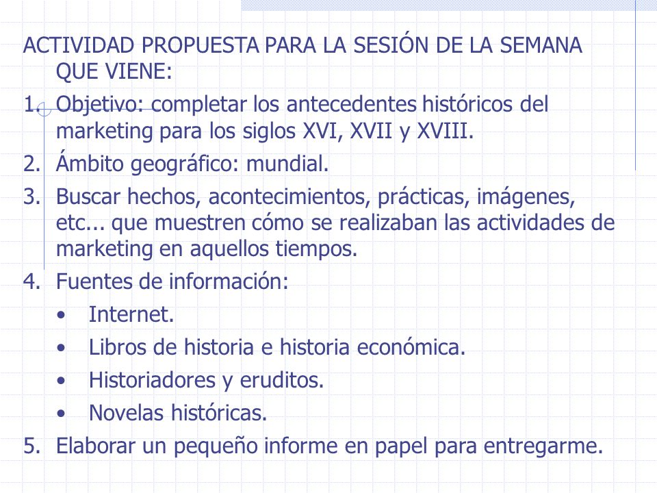 ACTIVIDAD PROPUESTA PARA LA SESIÓN DE LA SEMANA QUE VIENE: