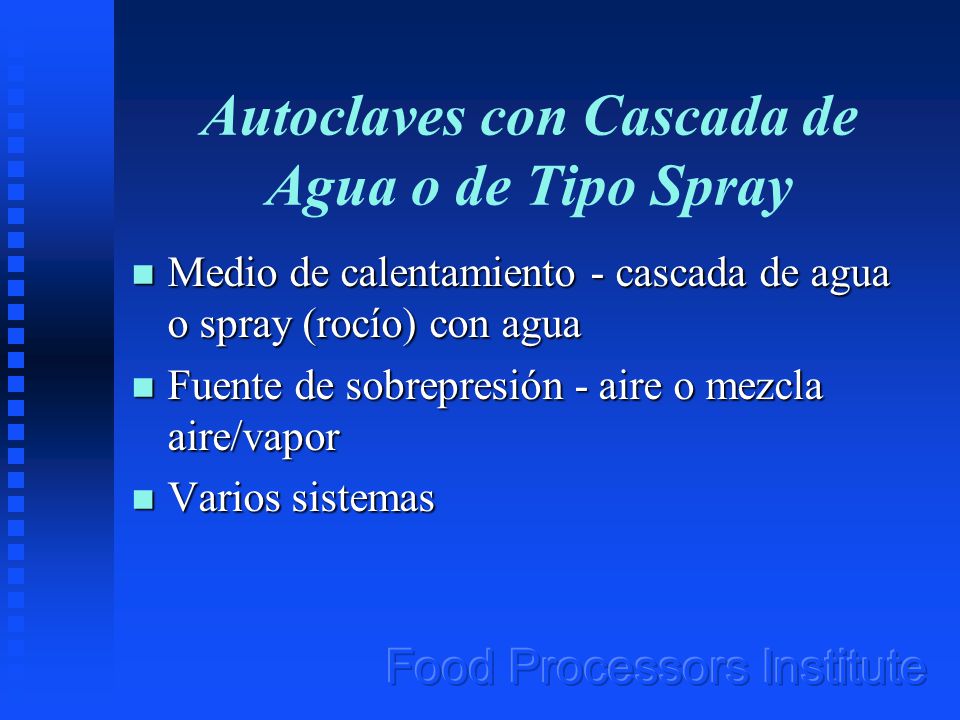 Autoclaves con Cascada de Agua o de Tipo Spray