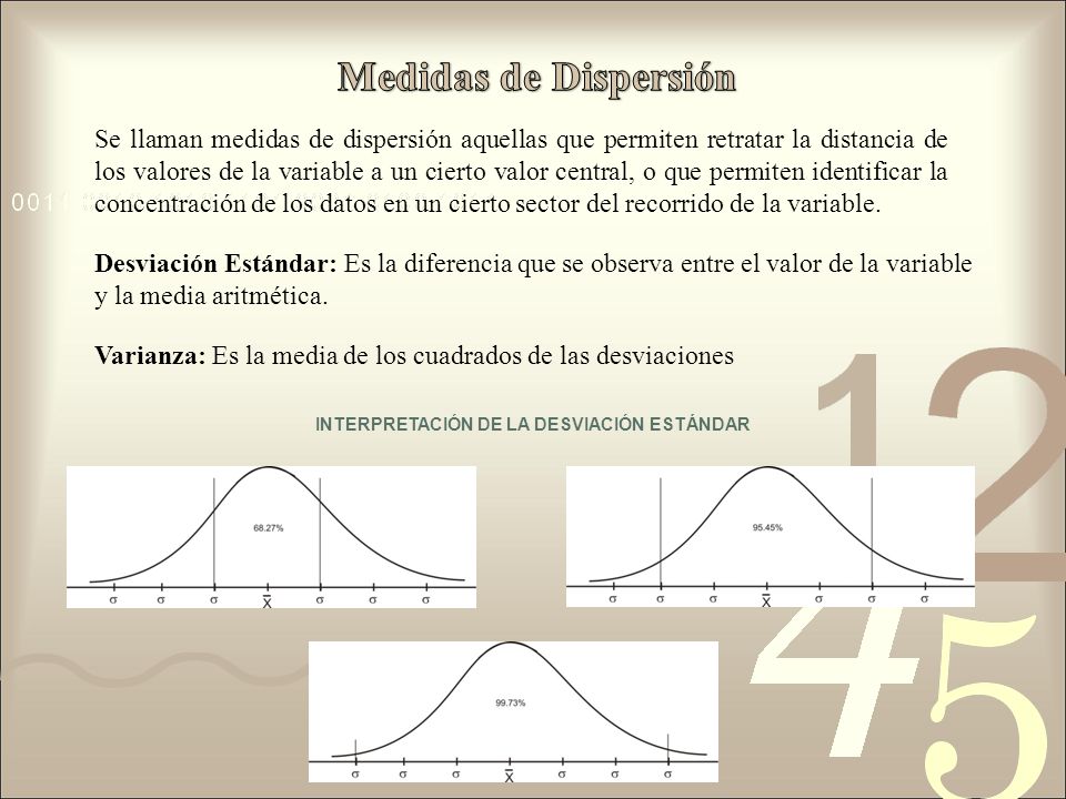 INTERPRETACIÓN DE LA DESVIACIÓN ESTÁNDAR