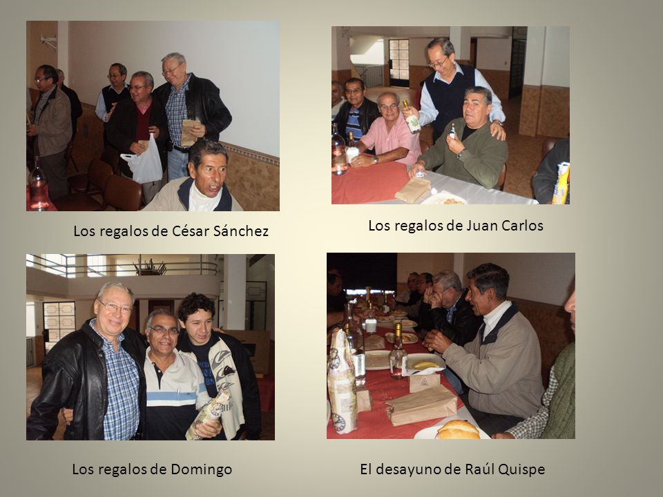 Los regalos de Juan Carlos Los regalos de César Sánchez