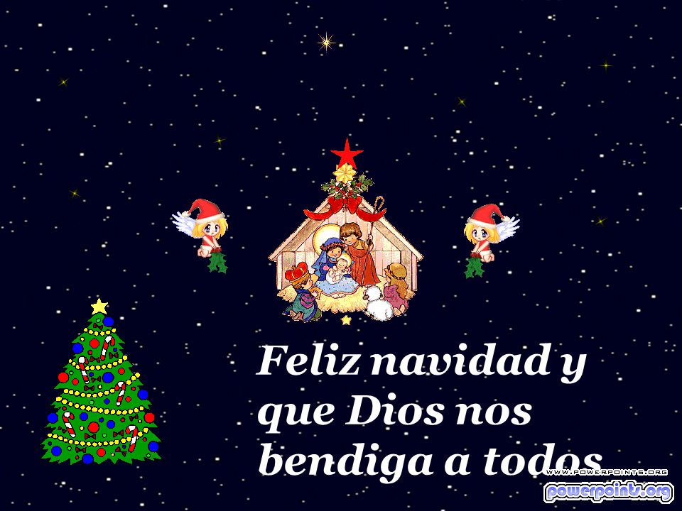 Feliz navidad y que Dios nos bendiga a todos