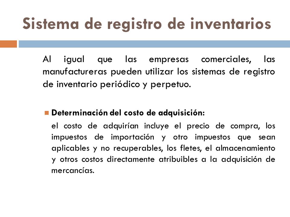 Sistema de registro de inventarios