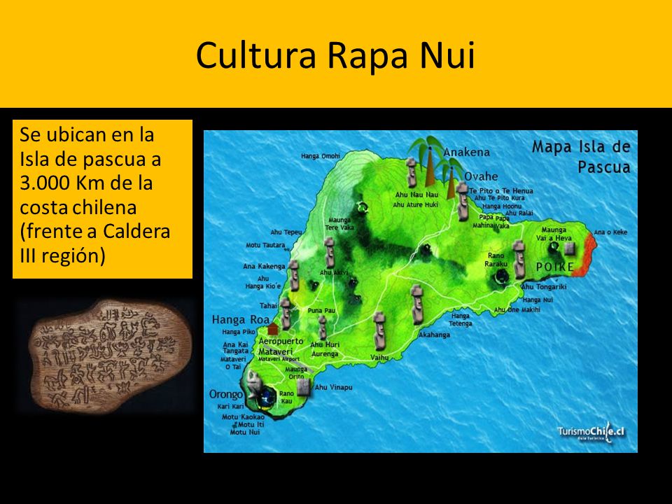 Cultura Rapa Nui Se ubican en la Isla de pascua a Km de la costa chilena (frente a Caldera III región)