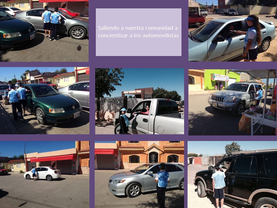 Saliendo a nuestra comunidad a concientizar a los automovilistas