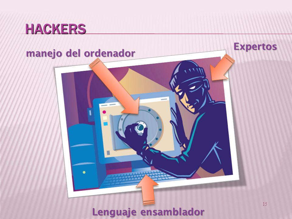 HACKERS Expertos manejo del ordenador Lenguaje ensamblador