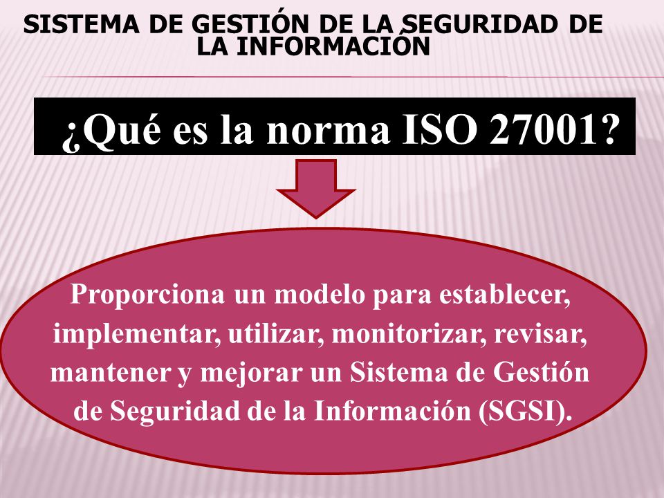 ¿Qué es la norma ISO Proporciona un modelo para establecer,