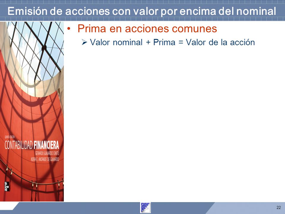 Emisión de acciones con valor por encima del nominal
