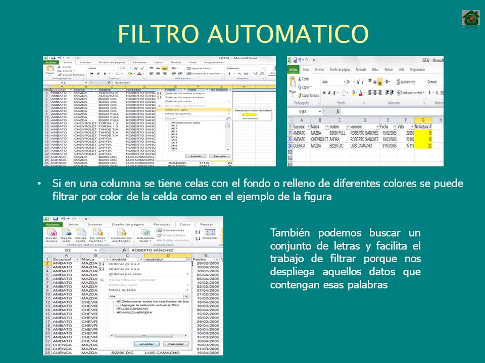FILTRO AUTOMATICO