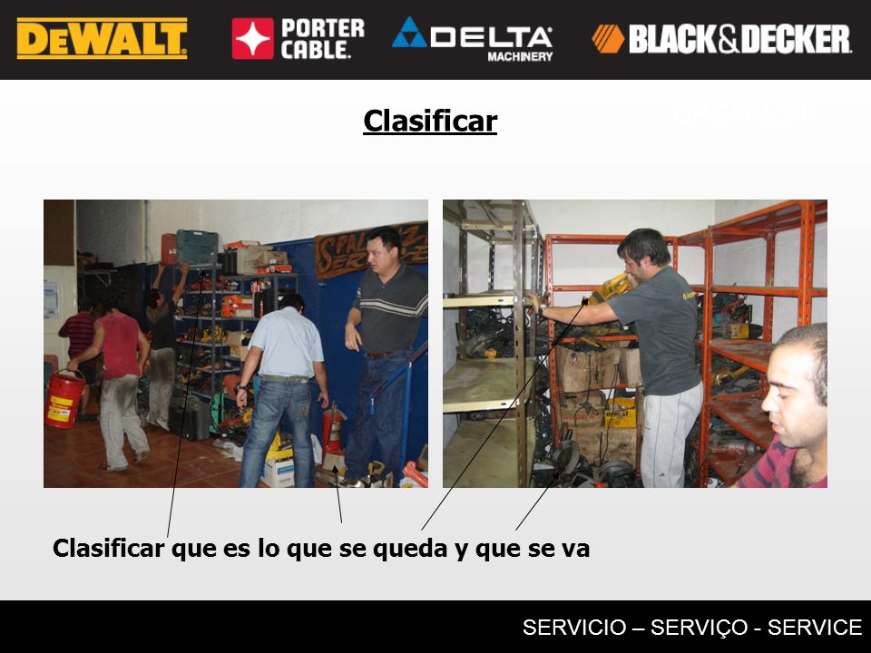 ORGANIZAR Clasificar Clasificar que es lo que se queda y que se va