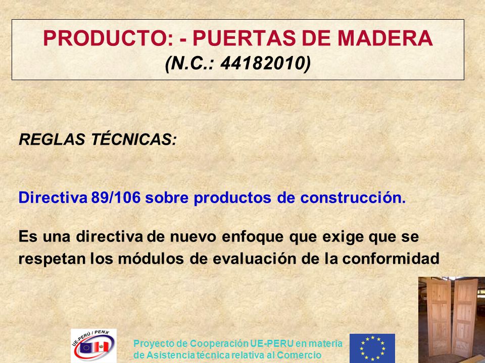 PRODUCTO: - PUERTAS DE MADERA (N.C.: )