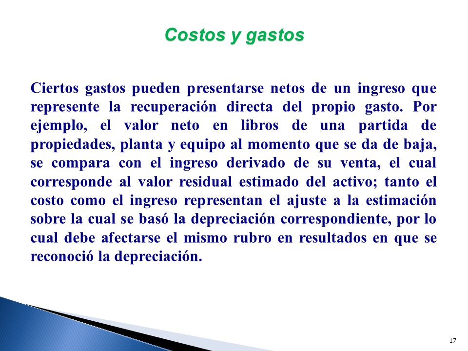 Costos y gastos