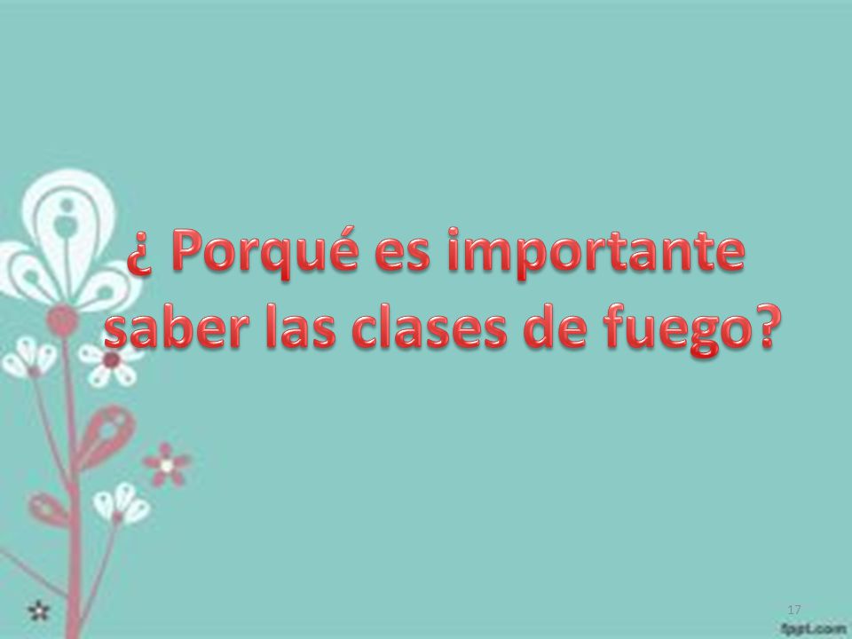 saber las clases de fuego