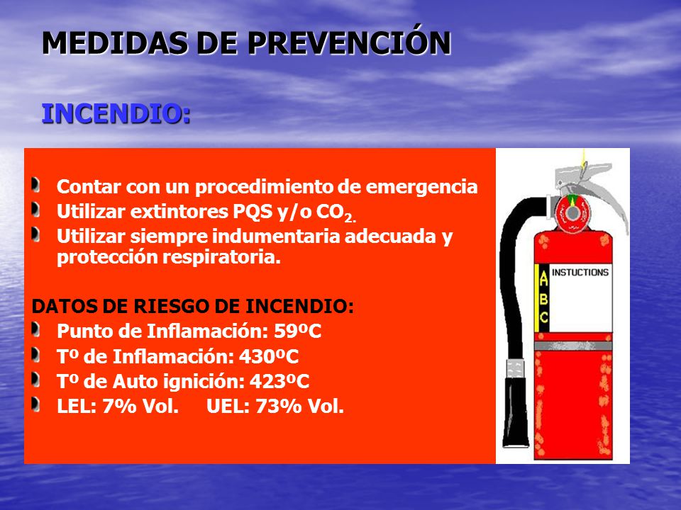 MEDIDAS DE PREVENCIÓN INCENDIO: