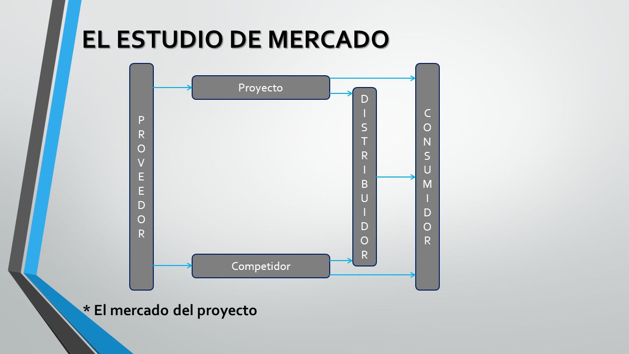 EL ESTUDIO DE MERCADO * El mercado del proyecto Proyecto C P D O R I N