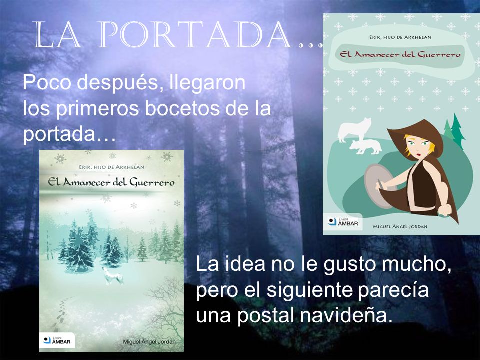 LA Portada… Poco después, llegaron los primeros bocetos de la portada…