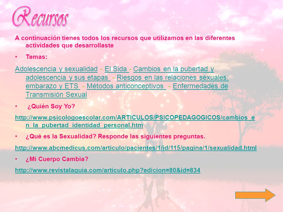 Recursos A continuación tienes todos los recursos que utilizamos en las diferentes actividades que desarrollaste.