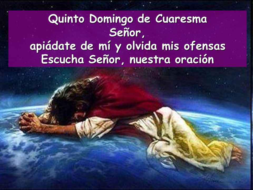 Quinto Domingo de Cuaresma Señor, apiádate de mí y olvida mis ofensas