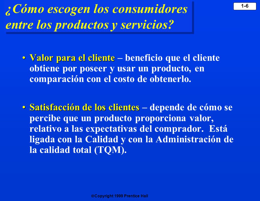 ¿Cómo escogen los consumidores entre los productos y servicios