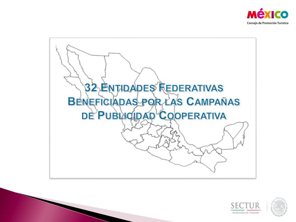 32 Entidades Federativas Beneficiadas por las Campañas de Publicidad Cooperativa