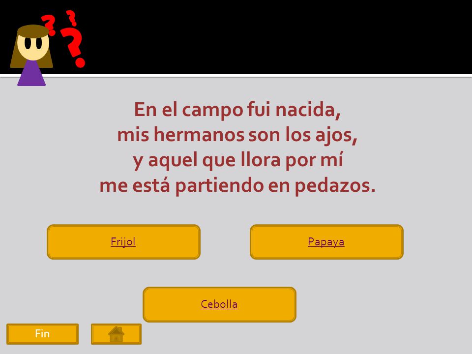 mis hermanos son los ajos, me está partiendo en pedazos.