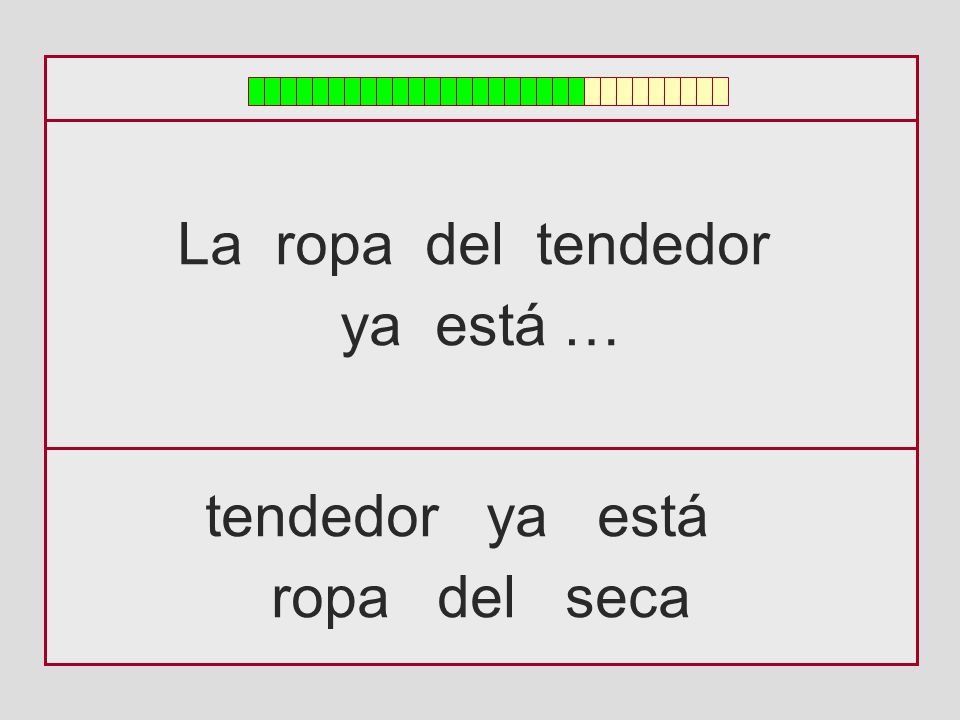 La ropa del tendedor ya está … tendedor ya está ropa del seca