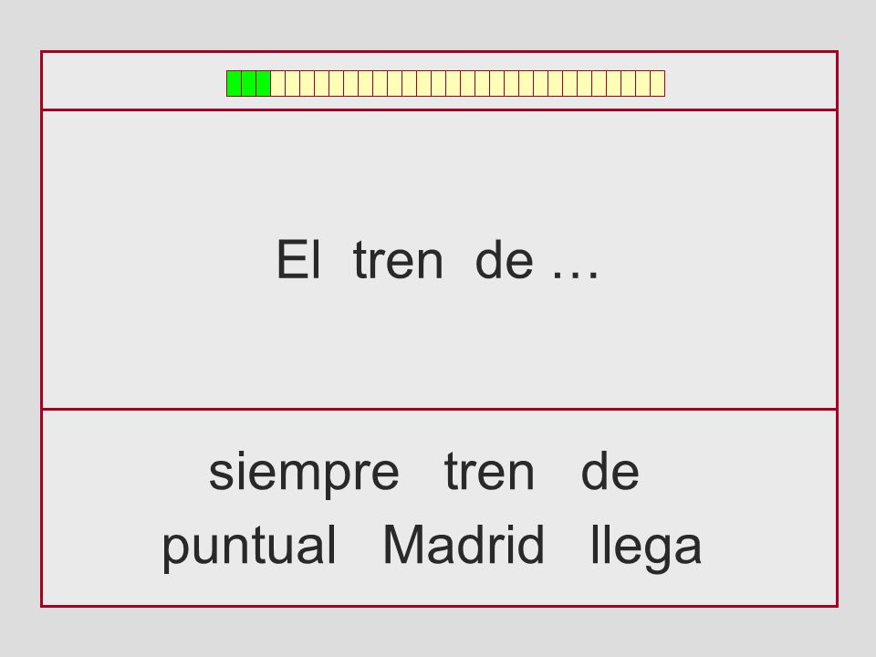 El tren de … siempre tren de puntual Madrid llega