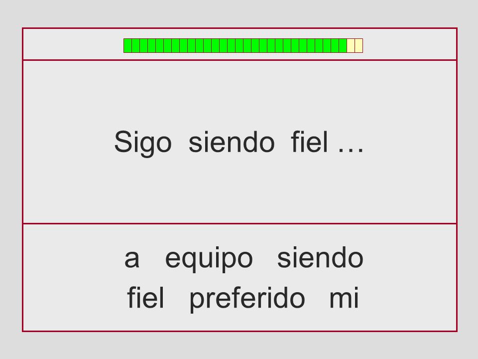 Sigo siendo fiel … a equipo siendo fiel preferido mi