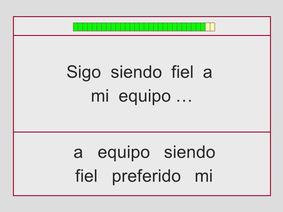 Sigo siendo fiel a mi equipo … a equipo siendo fiel preferido mi