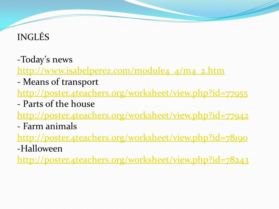 INGLÉS Today’s news.   Means of transport   id=