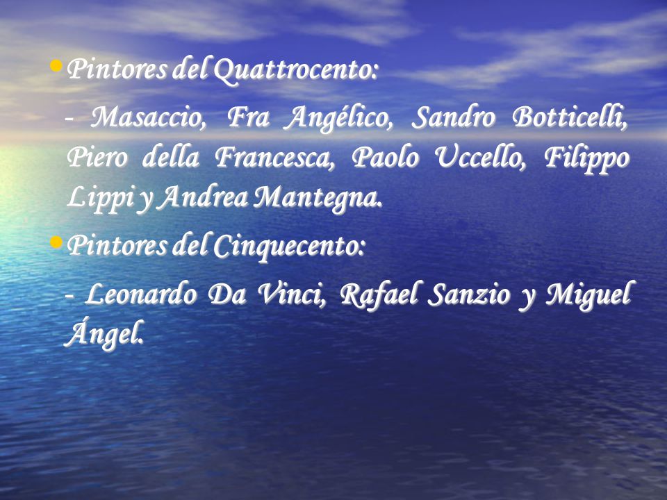 Pintores del Quattrocento:
