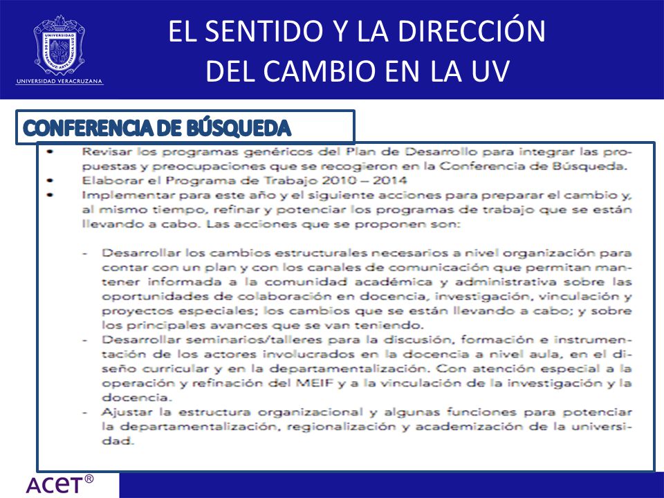 EL SENTIDO Y LA DIRECCIÓN DEL CAMBIO EN LA UV