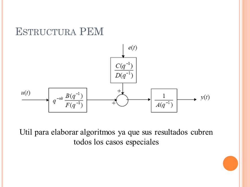 Estructura PEM Util para elaborar algoritmos ya que sus resultados cubren todos los casos especiales.
