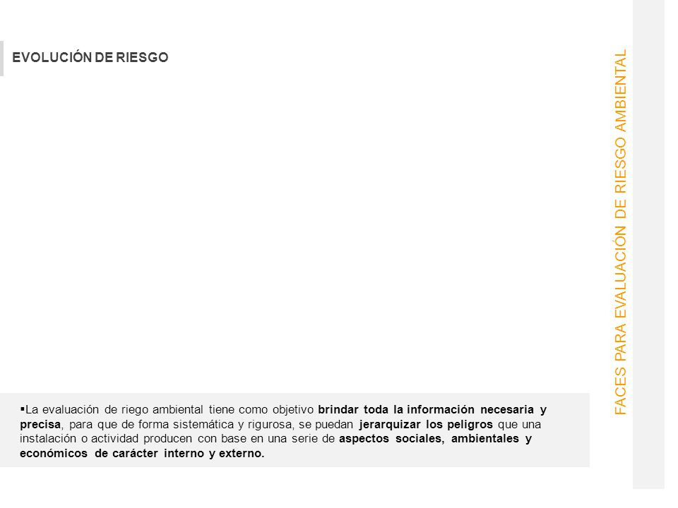 FACES PARA EVALUACIÓN DE RIESGO AMBIENTAL