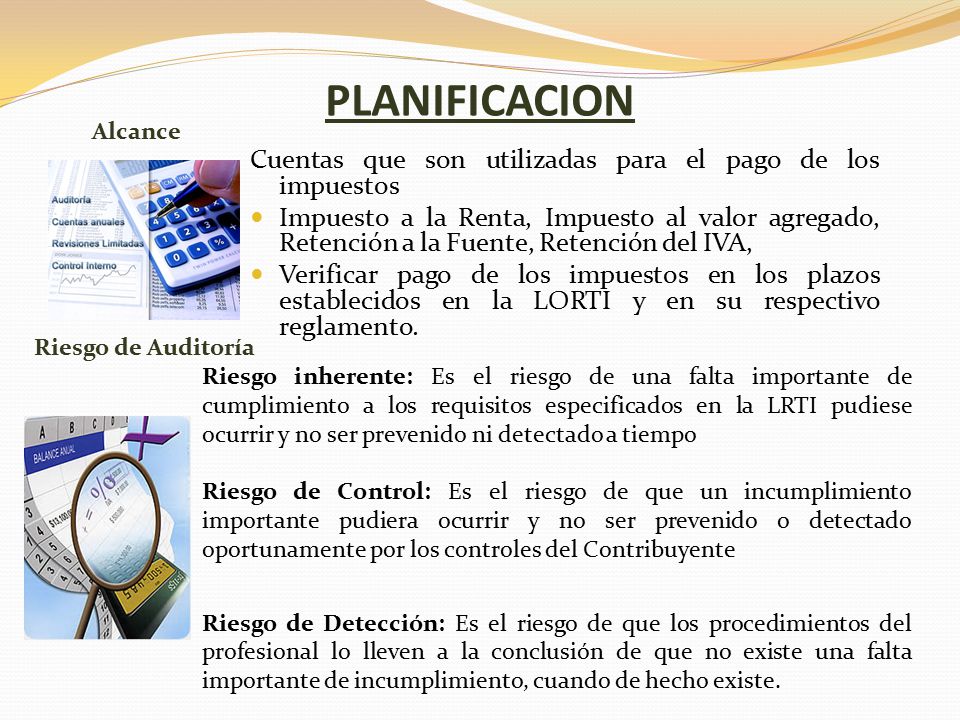 PLANIFICACION Cuentas que son utilizadas para el pago de los impuestos